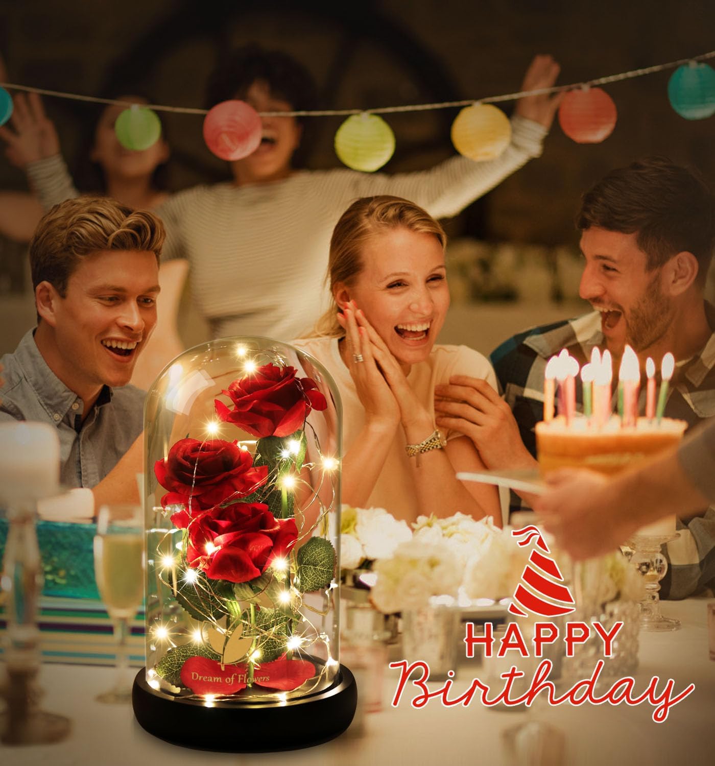 Timeless Rose in Glass Dome