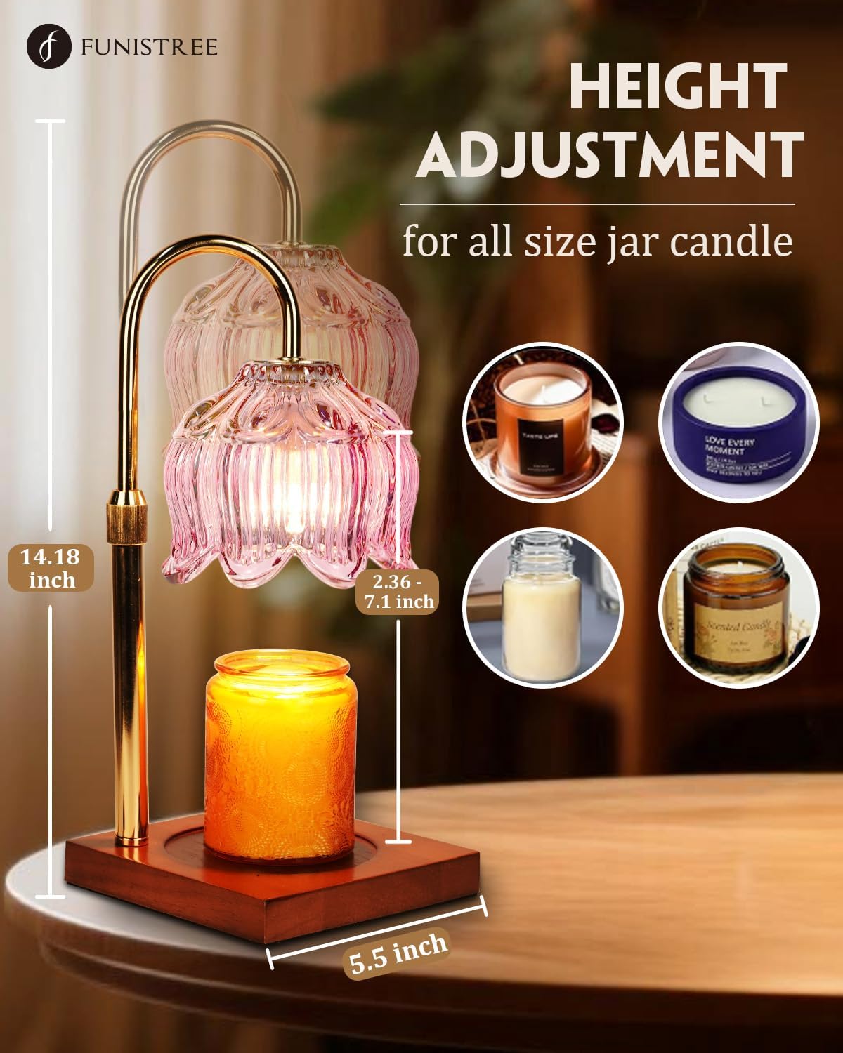 Lotus Bloom Candle Warmer Lamp