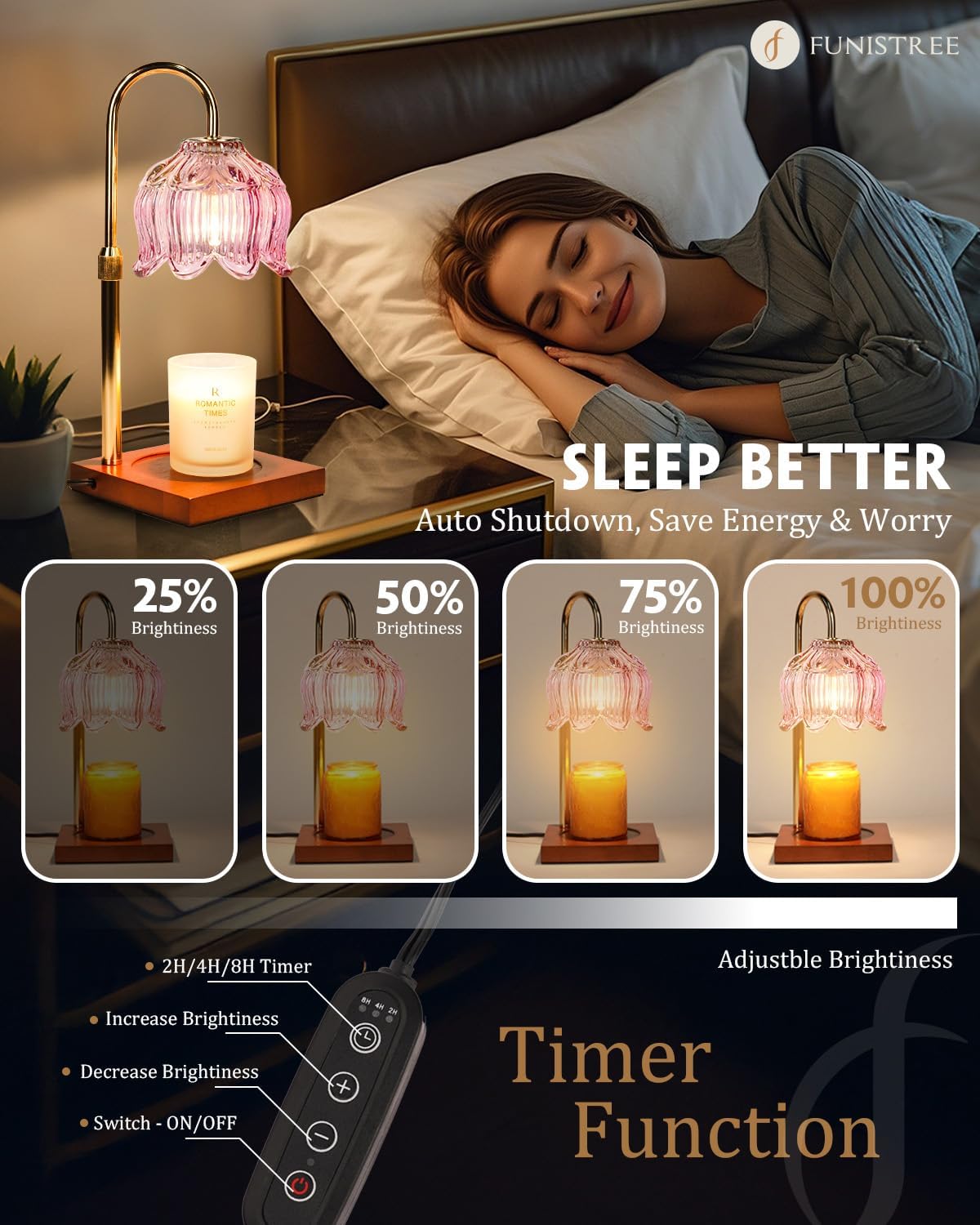 Lotus Bloom Candle Warmer Lamp