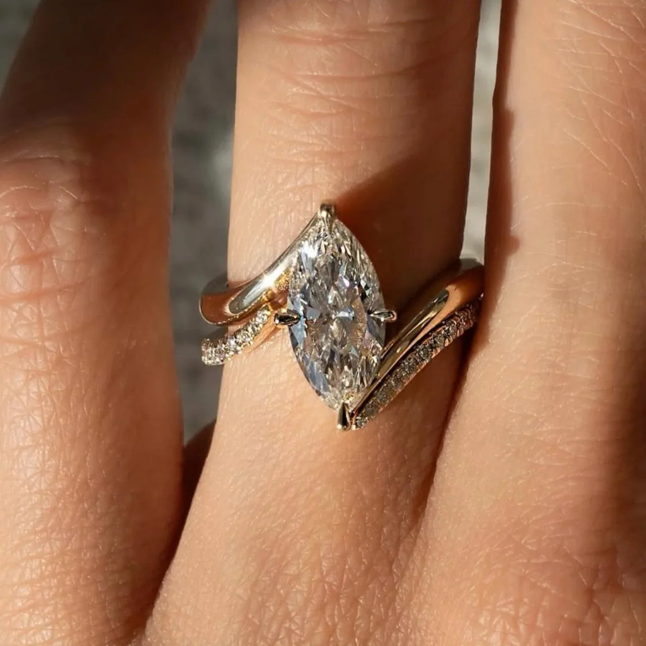 Elegant Moissanite Bridal Rings